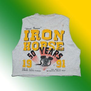 Distressed vintage 1991 Motorcycle tank